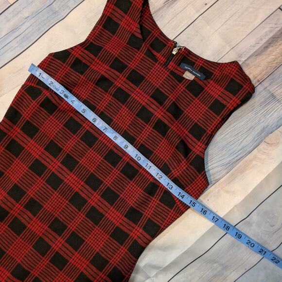 Tommy Hilfiger Red & Black Plaid Sleeveless Dress  Size 4 - Picture 5 of 7